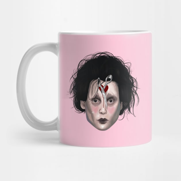 Edward Scissorhands pink by thelamehuman